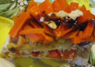 Pastel de verduras y atún