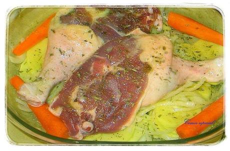 Muslos de pato al horno