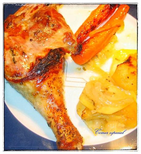 Muslos de pato al horno