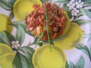 Revuelto de carne con papas