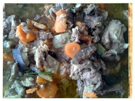 Conejo con verduras al horno