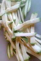 Fideos de soja con verduras y pechuga de pavo