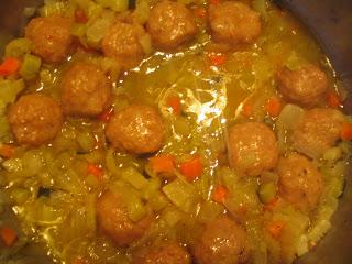 Albóndigas de pollo en salsa