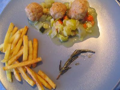 Albóndigas de pollo en salsa