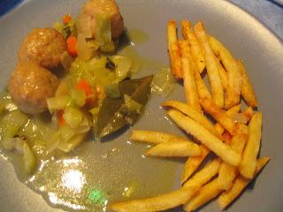 Albóndigas de pollo en salsa