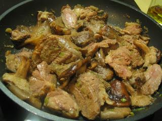 Setas a la crema de soja