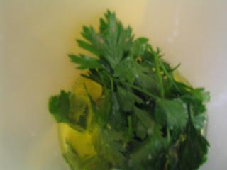 Mahonesa de ajo y perejil con soja