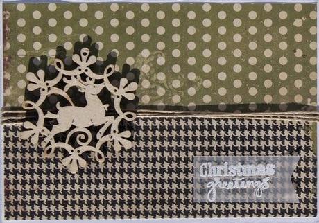 Tarjetas de Navidad - Colgantes de Madera y regalos
