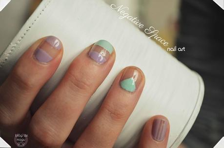 ♔ Manimonday - Pasteles Negative Space / Nail Art ❀