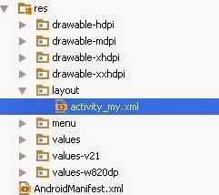 Android Studio, layout