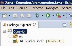 Explorador de paquetes en Eclipse Explorador de paquetes en Eclipse