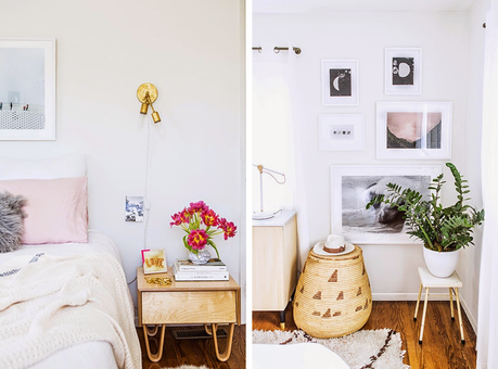 UN DORMITORIO FEMENINO + DIY ESTANTERIA REDONDA