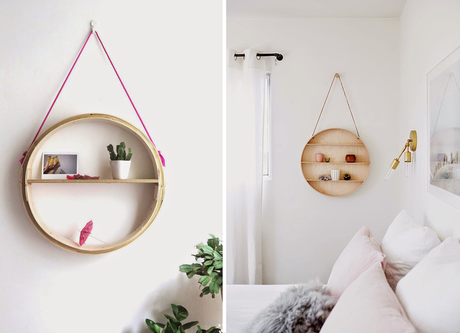 UN DORMITORIO FEMENINO + DIY ESTANTERIA REDONDA