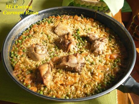 ARROZ EN PAELLA CON CHIVO LECHAL MALAGUEÑO