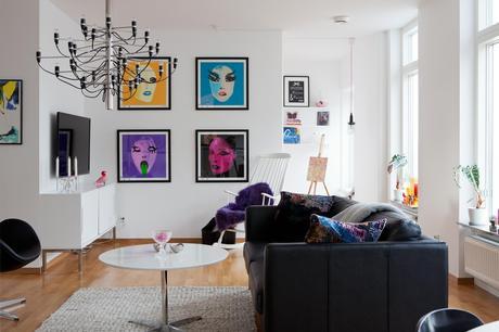 Una casa moderna con mucho color Una casa moderna con mucho color