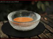 Gazpacho cecina cuenco hielo.