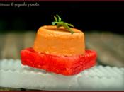 Mousse gazpacho sandía.