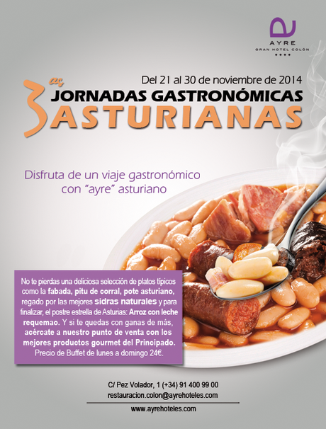 III Jornadas Gastronómicas Asturianas en el Ayre Gran Hotel Colon