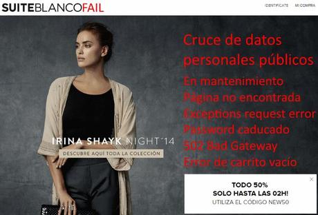 SuiteBlanco o cómo NO hacer una promoción web