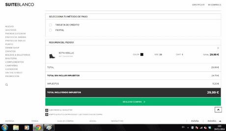 SuiteBlanco o cómo NO hacer una promoción web. Login OK.
