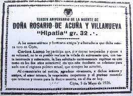 ROSARIO DE ACUÑA. ENCUENTROS Y DESENCUENTROS MASONICOS