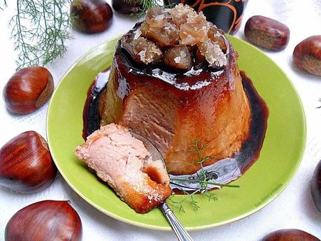 Flan de castañas gallegas