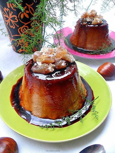 Flan de castañas gallegas