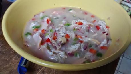 Ceviche de almejas