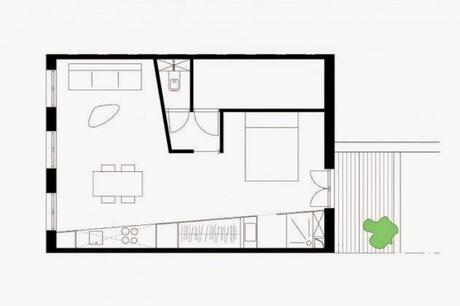 una casa en 40 metros