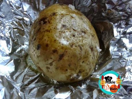 Brochetas de patatas y pulpo