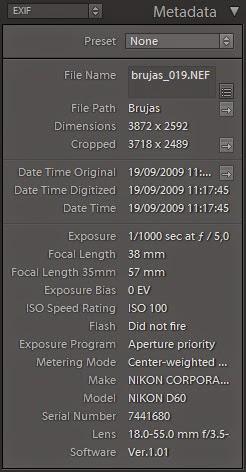 Los datos EXIF: Sabías que es?