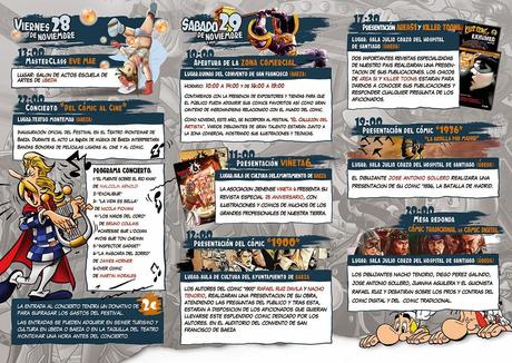 Cartel,programa y presentaciones II edición del Festival de Cómic europeo de Úbeda y Baeza