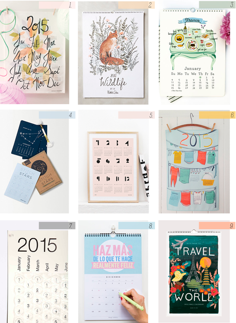 Calendarios 2015 - originalidad y diseño