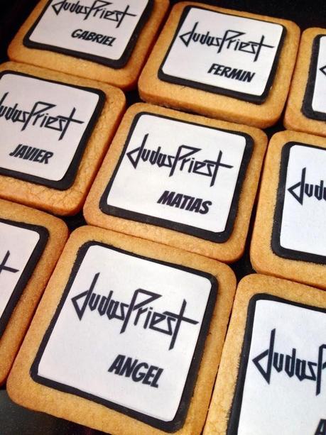 Galletas rockeras con papel de azúcar