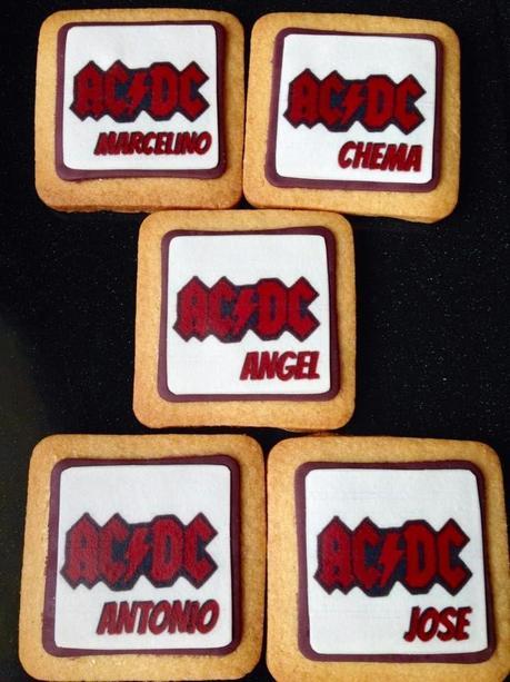 Galletas rockeras con papel de azúcar