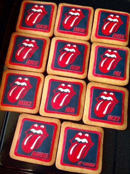 Galletas rockeras con papel de azúcar