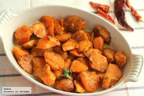 Menú especial para Thanksgiving boniato asado