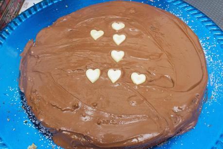 Tarta de fresas, mermelada de pera y chocolate Reto Alfabeto Dulce