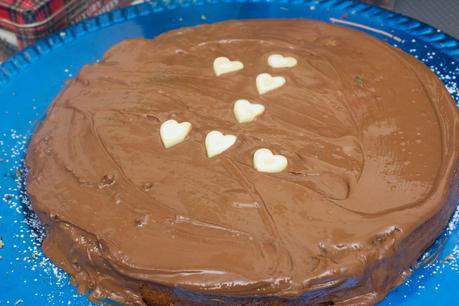 Tarta de fresas, mermelada de pera y chocolate Reto Alfabeto Dulce