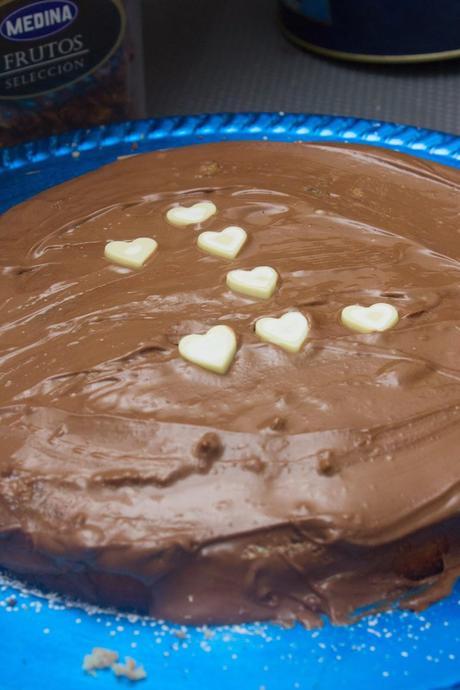 Tarta de fresas, mermelada de pera y chocolate Reto Alfabeto Dulce