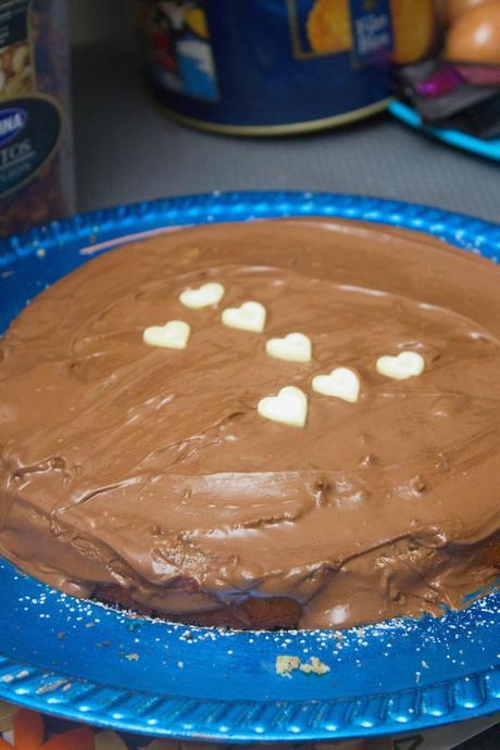 Tarta de fresas, mermelada de pera y chocolate Reto Alfabeto Dulce