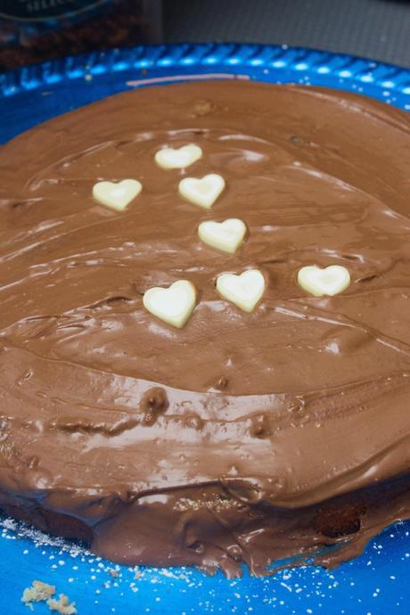 Tarta de fresas, mermelada de pera y chocolate Reto Alfabeto Dulce