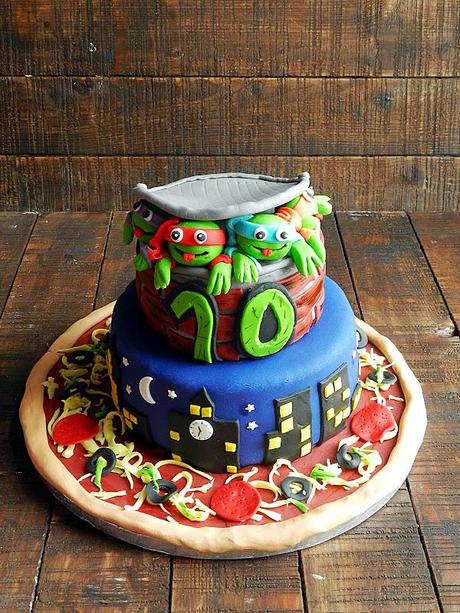 Tarta tortugas ninja