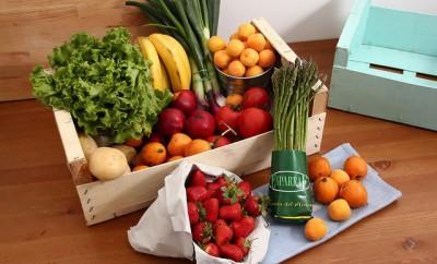 cesta de frutas y verduras