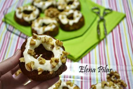 Donuts de tarta de zanahoria