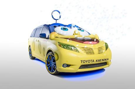 Toyota y Nicklelodeon se unen para crear un coche basado en Bob Esponja.