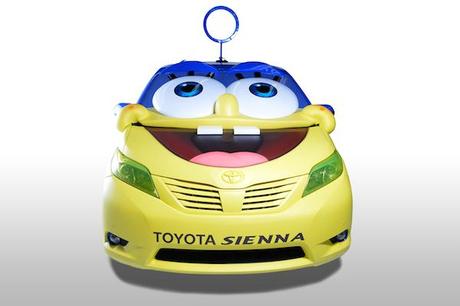 Toyota y Nicklelodeon se unen para crear un coche basado en Bob Esponja.