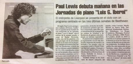 Paul Lewis, notario de Beethoven