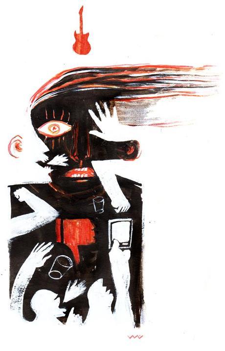 Las 10 cosas más odiosas que te pueden pasar en un concierto. Ilustración: Markel Urrutia (Smoke Signals Studio)