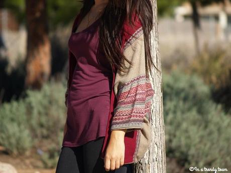 Outfit: Poncho cardigan OUTFIT PONCHO CARDIGAN